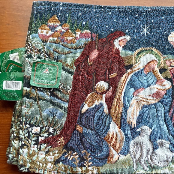 Nativity Scene Tapestry Placemats - Picture 3 of 6